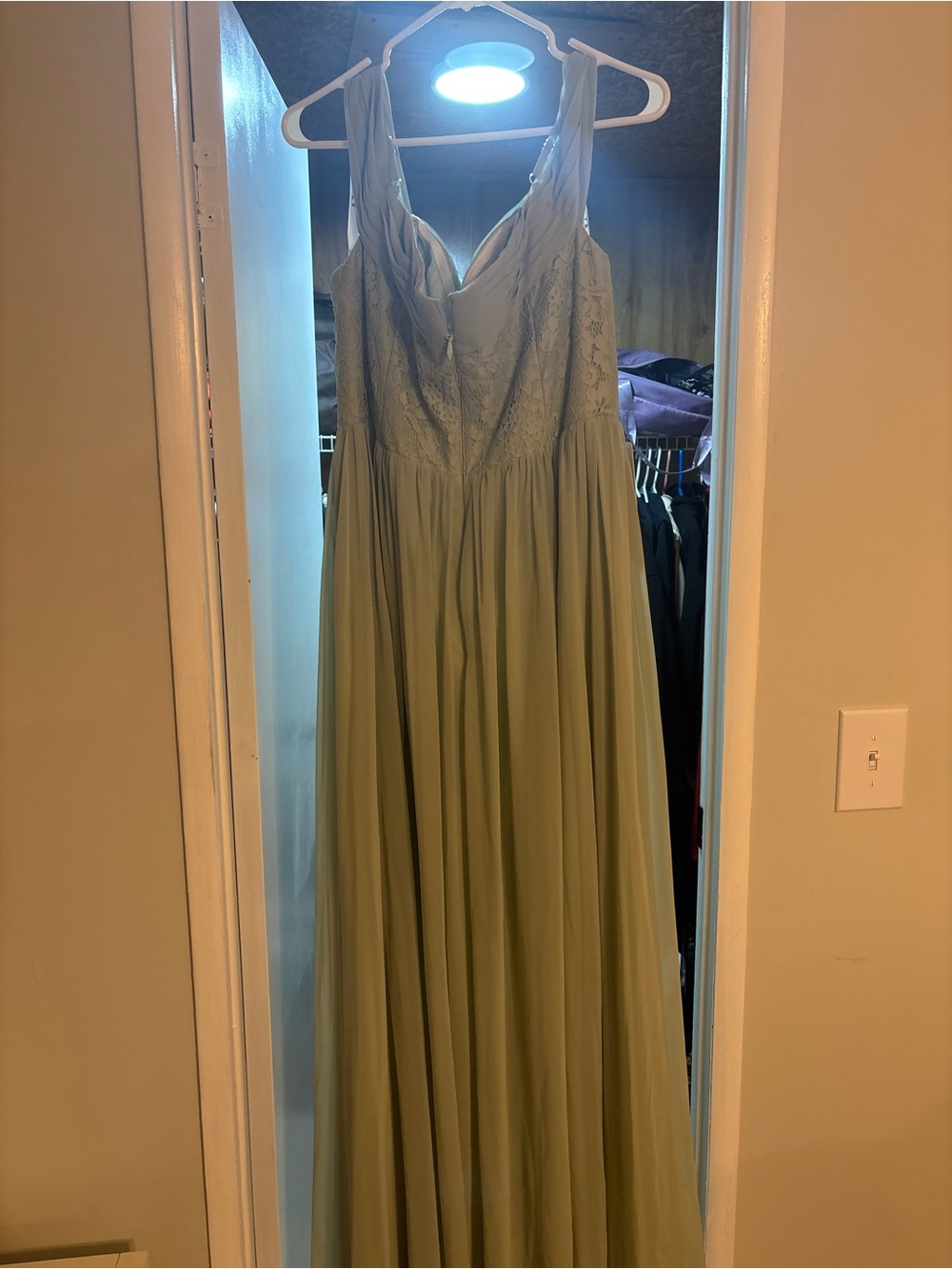 Elegant Sage Green Sleeveless Dress/Bridesmaid Dress- Brand new with tags